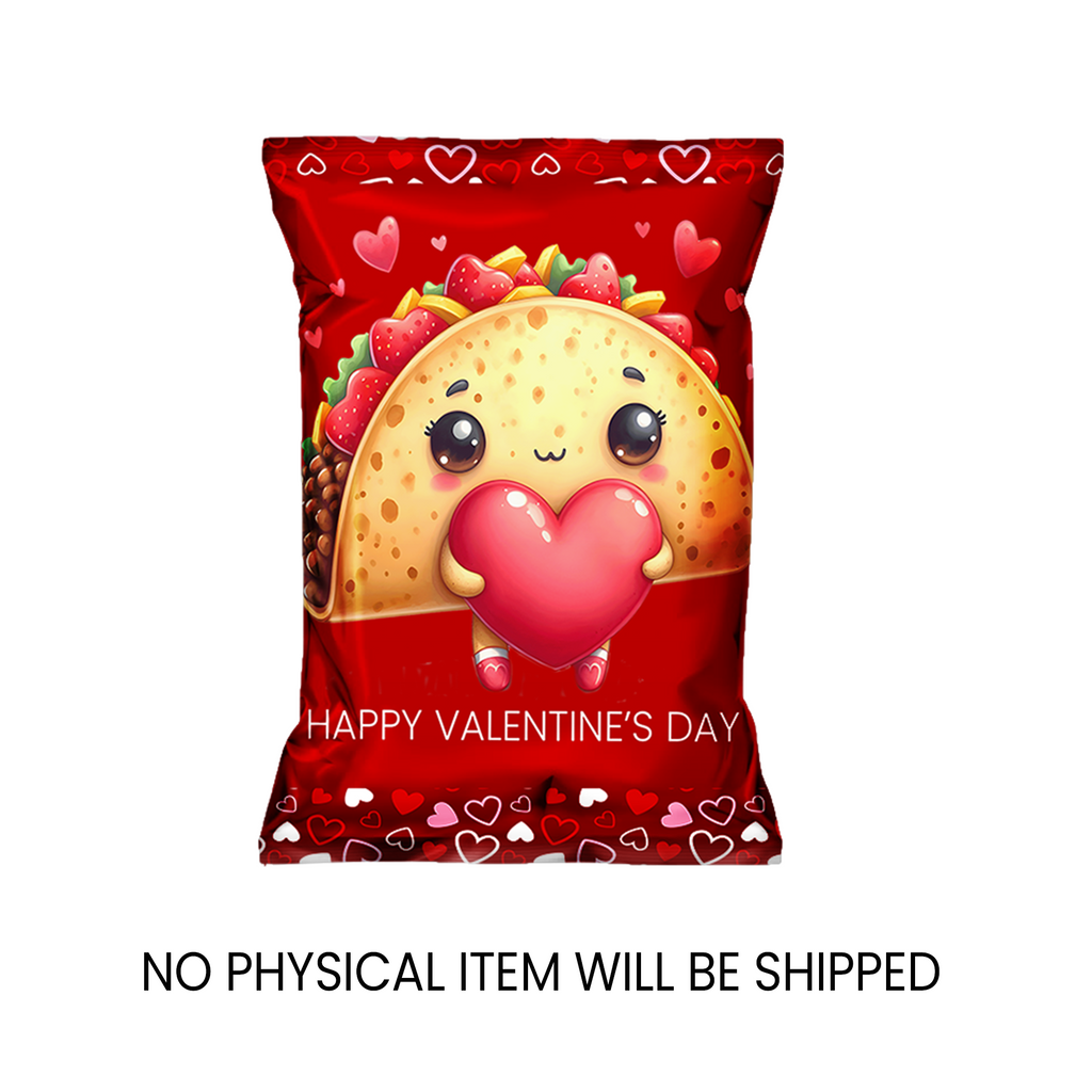 Valentine Chip Bag Wrapper | Kids Classroom Party Favor | Instant Download