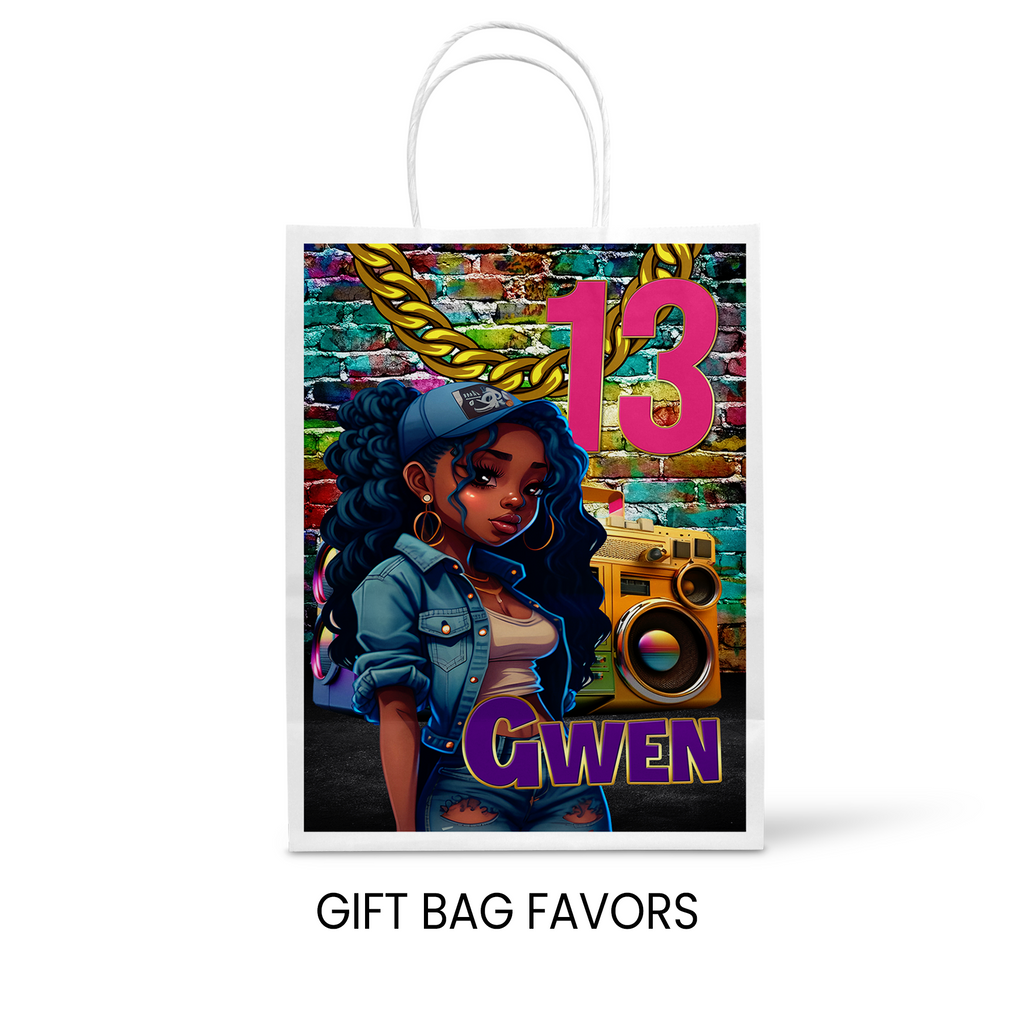 13th Birthday | Gift Bag Label Party Favor | Tween Birthday Party | Digital + Print Option