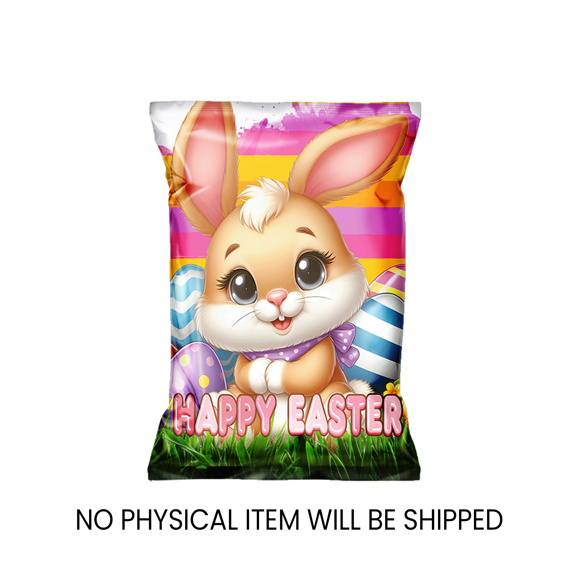 Easter Chip Bag Wrapper | Kids Party Favor | Instant Download