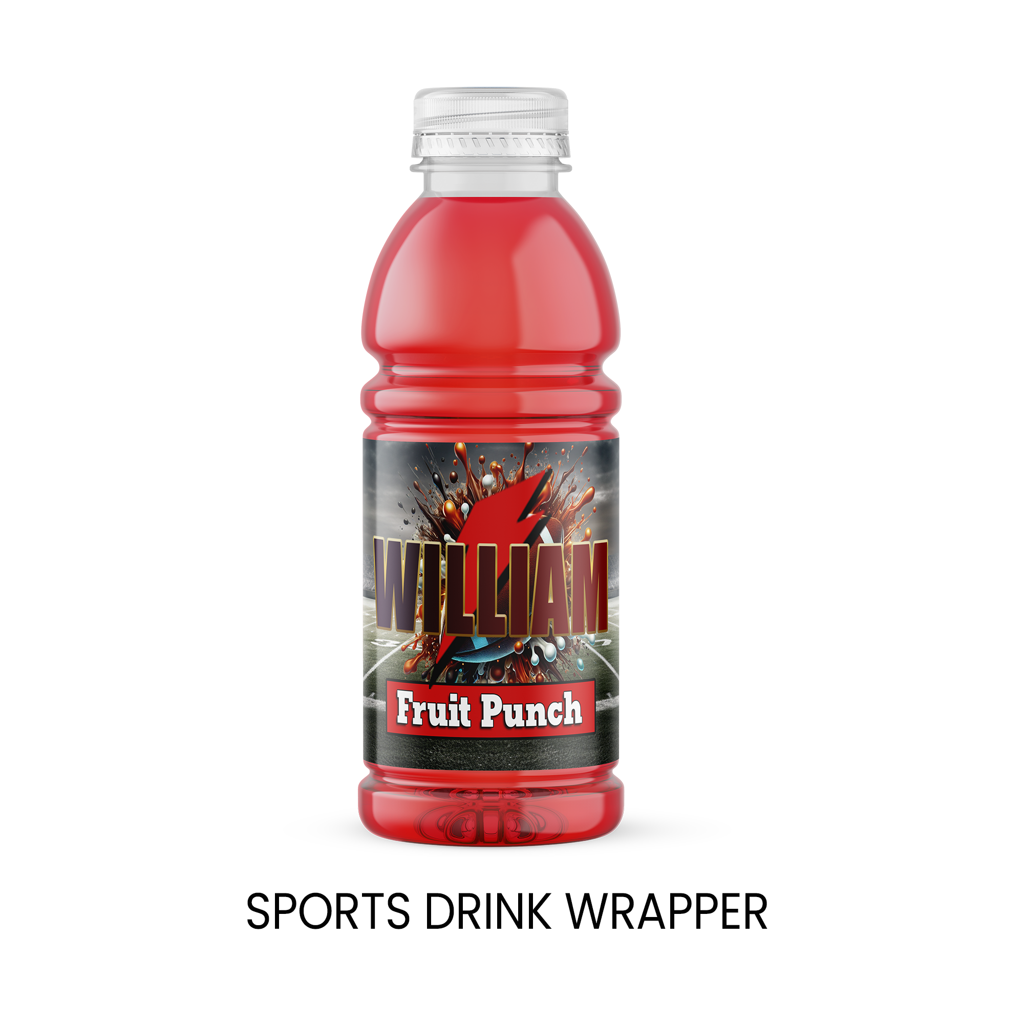 Football Theme Sports Drink Label | Game Day Birthday Party Favor | Digital + Print & Ship Option