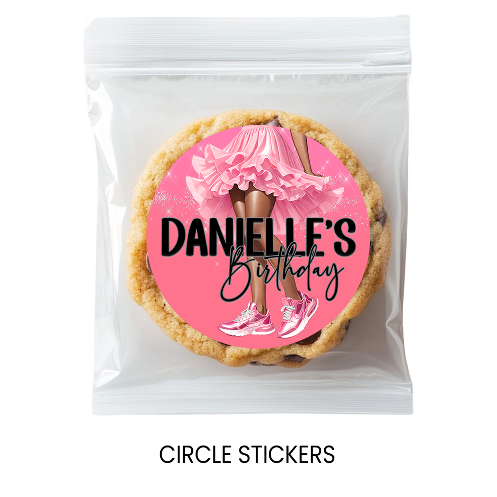 Sneaker Ball | 2.5” Party Favor Stickers | Sneaker Theme Birthday Stickers | Treat Bag Seals | Printed Stickers