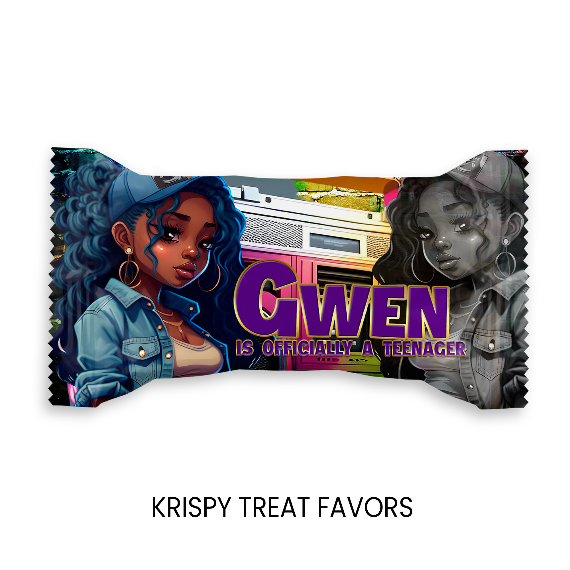 13th Birthday | Marshmallow Treat Label Party Favor | Tween Birthday Party | Digital + Print Option