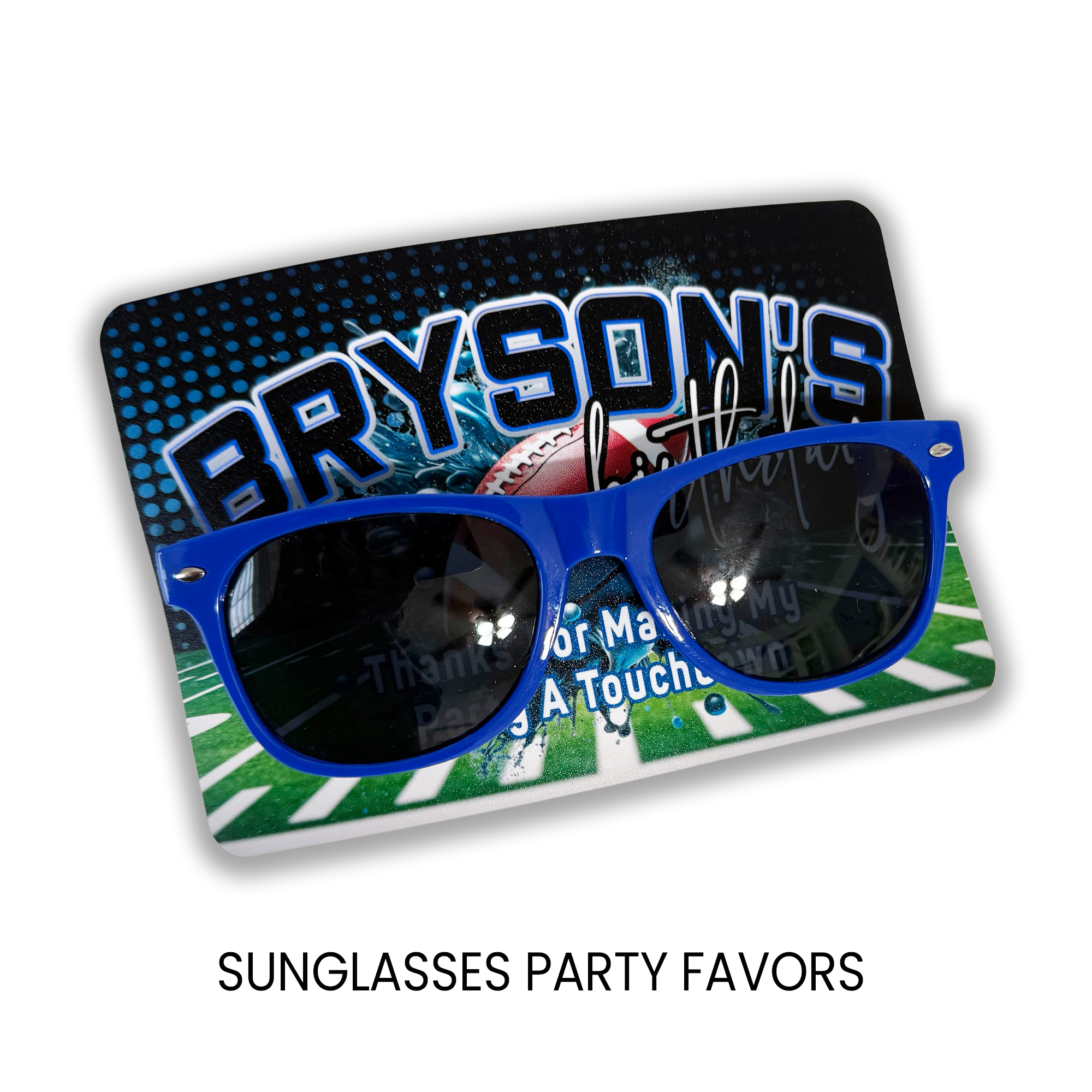 Football Theme | Party Favor Sunglasses | Game Day Birthday Favor | Printed & Assembled