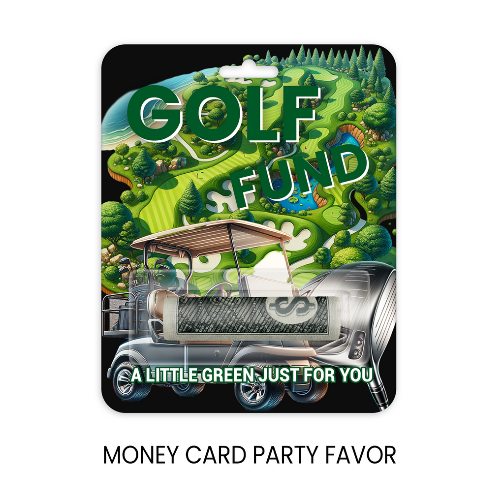 Golf Fund | Money Card Gift | Any Occasion Cash Gift | Printed Only
