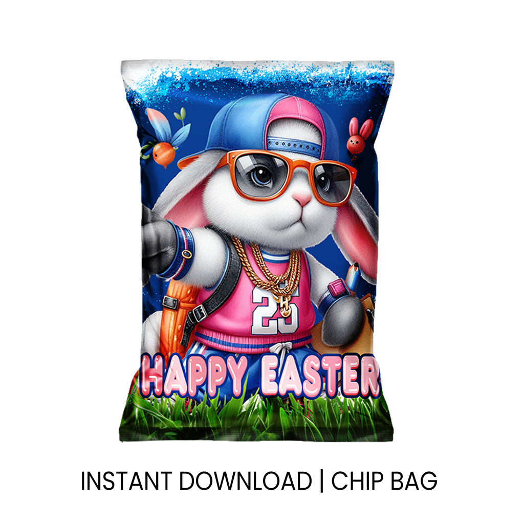 Easter Party Favor Labels | Chip Bag, Juice, Water Bottle | Instant Download