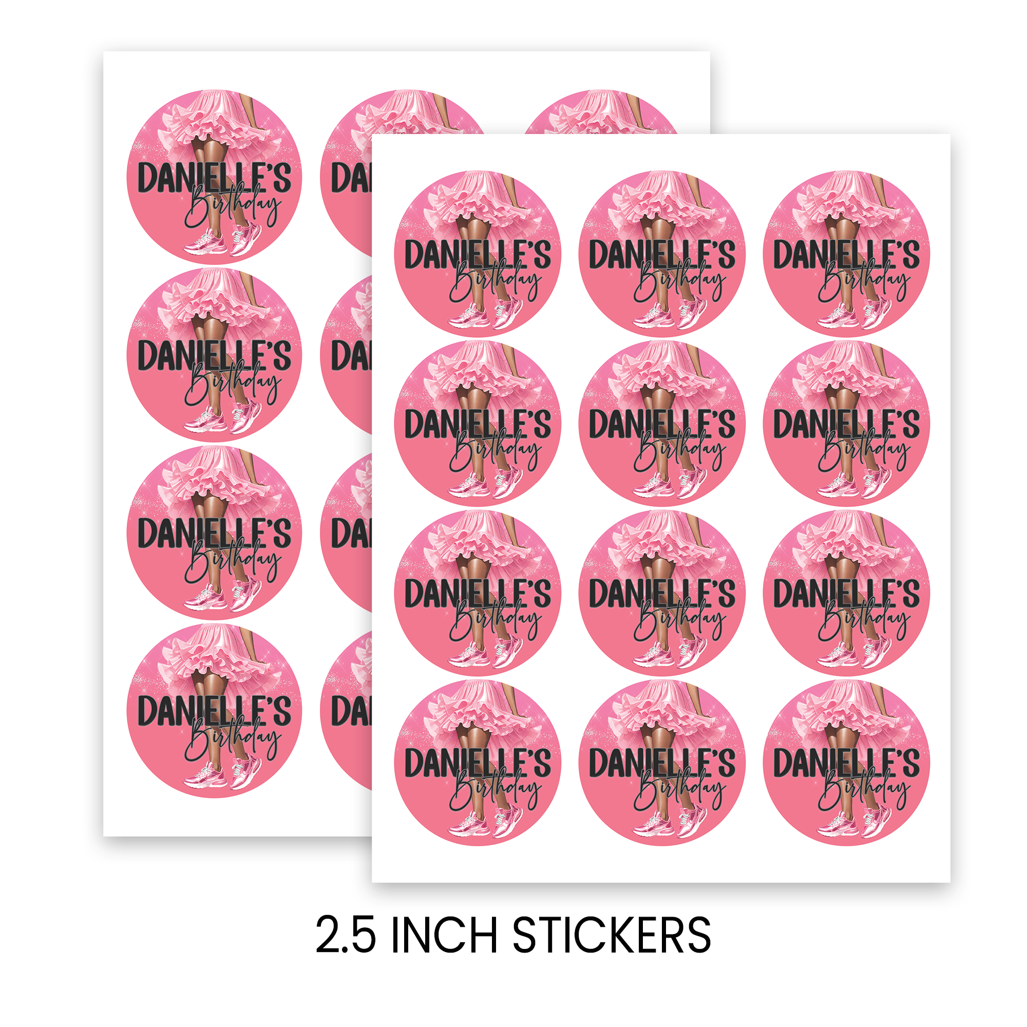 Sneaker Ball | 2.5” Party Favor Stickers | Sneaker Theme Birthday Stickers | Treat Bag Seals | Printed Stickers