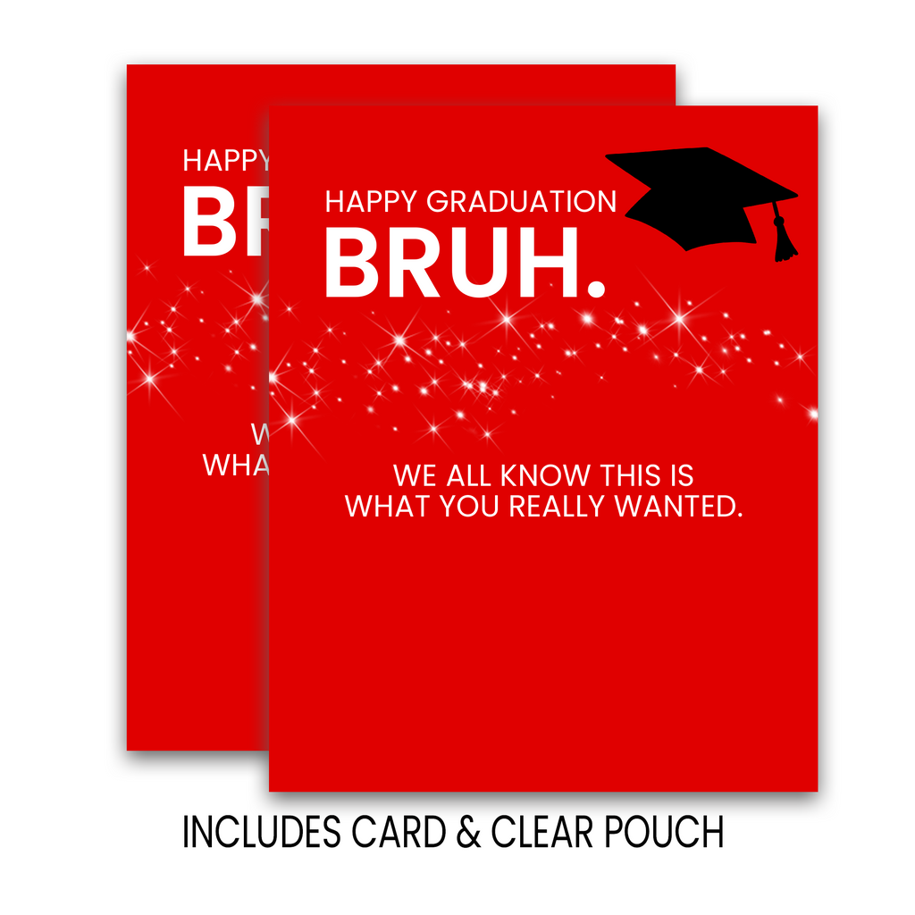 Graduation Money Card With Adhesive Pouch | Gift-Ready Cash Holder