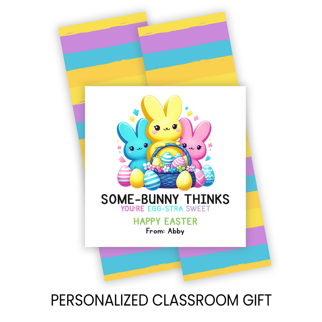 Easter Pencil Pack Favors | Kids Easter Classroom Gift | Personalized Basket Stuffer