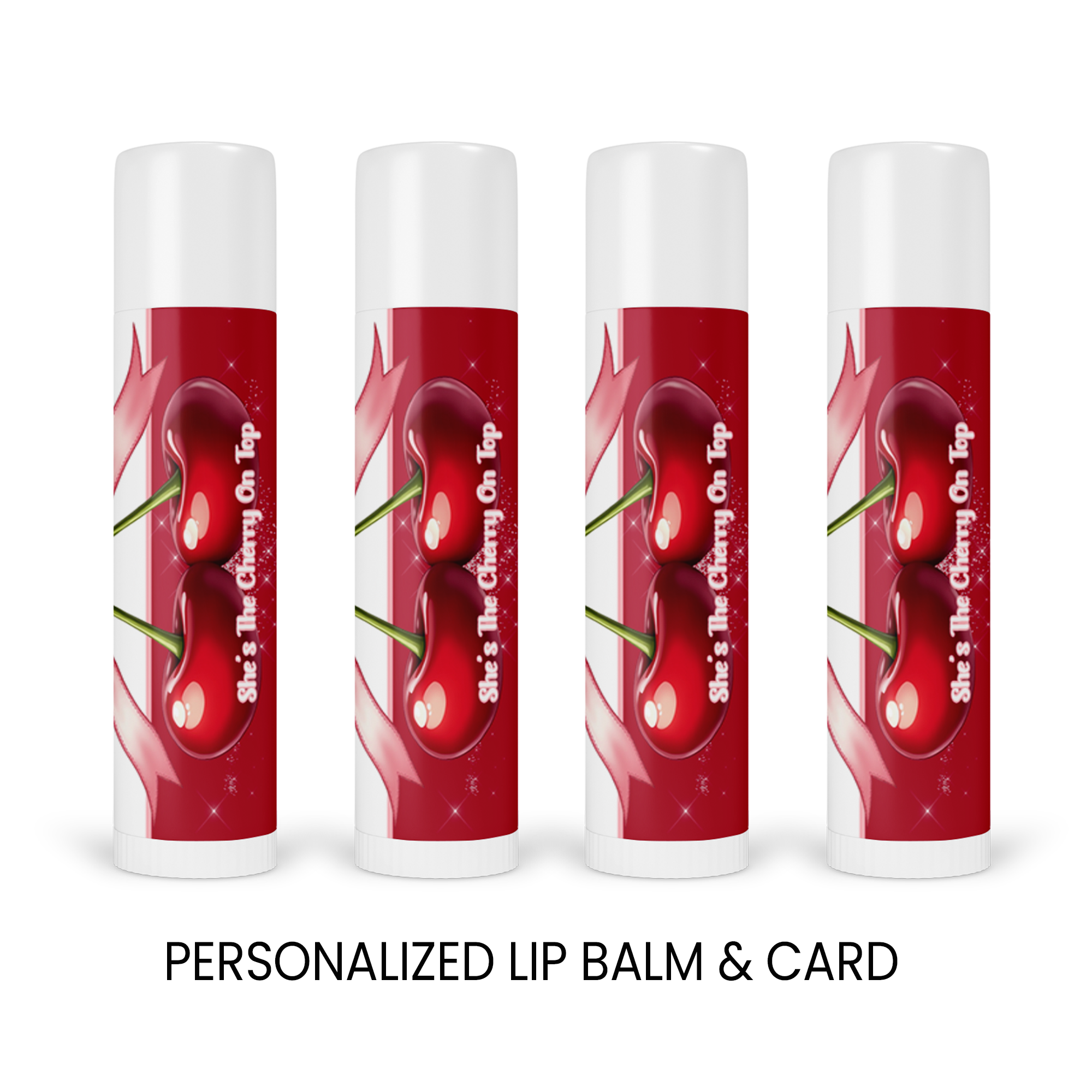 She's the Cherry on Top Theme | Personalized Lip Balm Party Favors | Cherry on Top Birthday