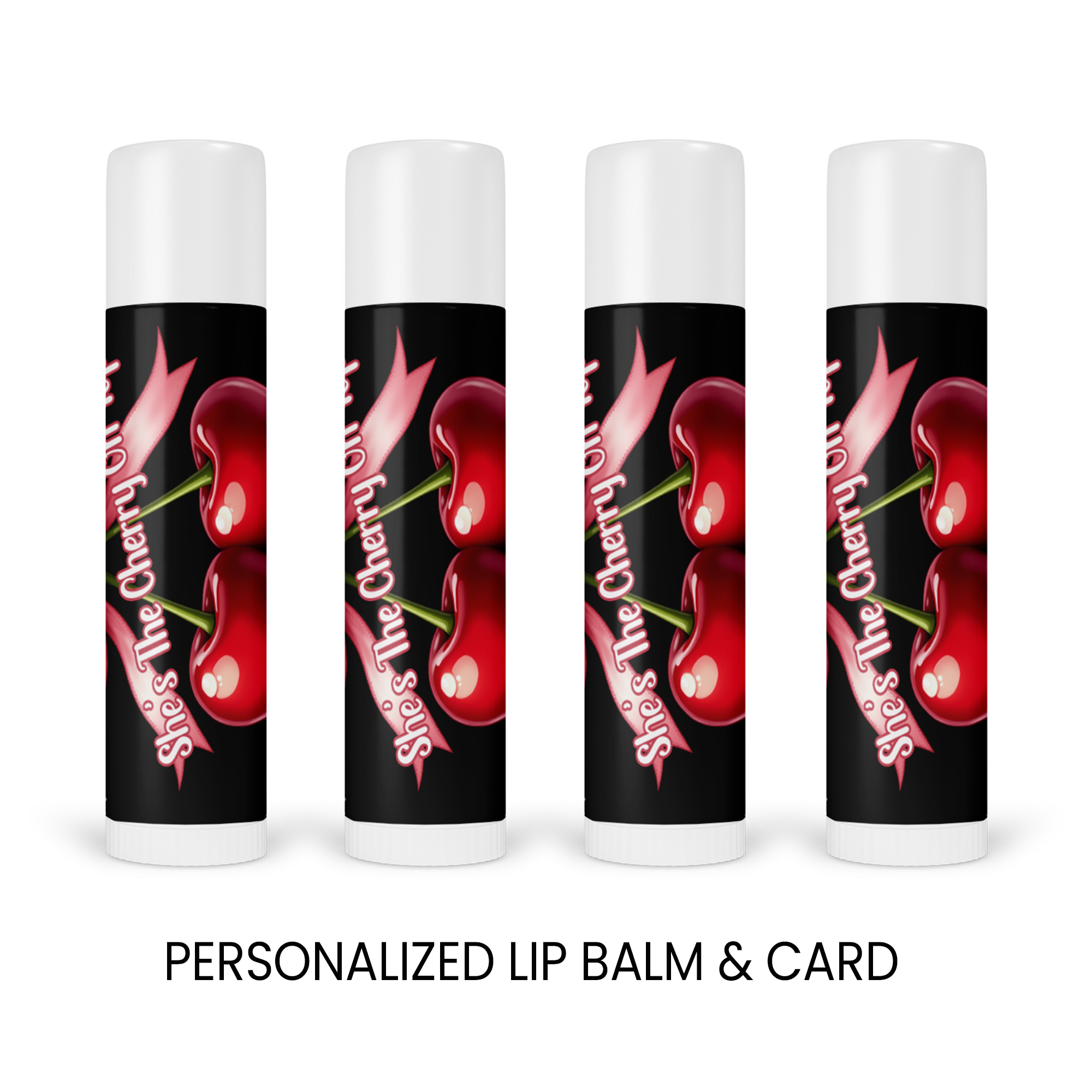 She's the Cherry on Top Theme | Personalized Lip Balm Party Favors | Cherry on Top Birthday