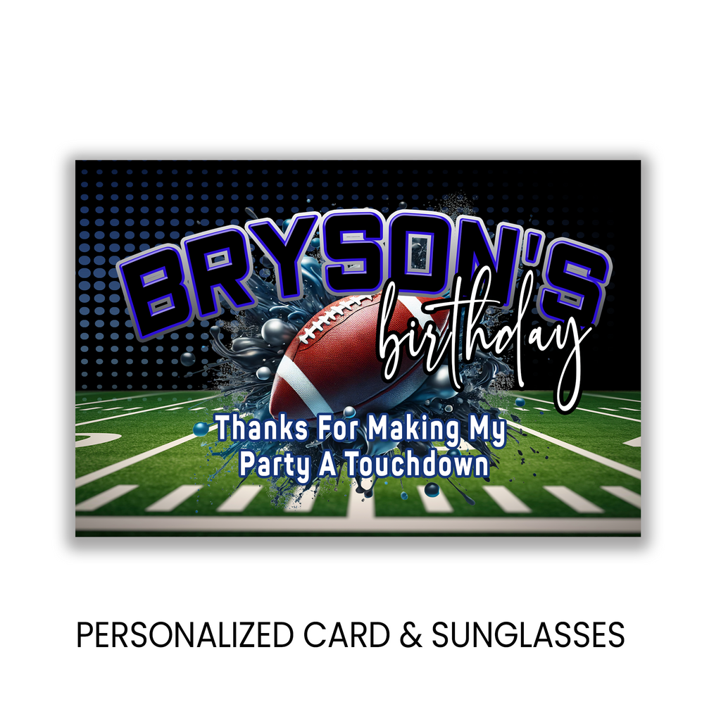 Football Theme | Party Favor Sunglasses | Game Day Birthday Favor | Printed & Assembled