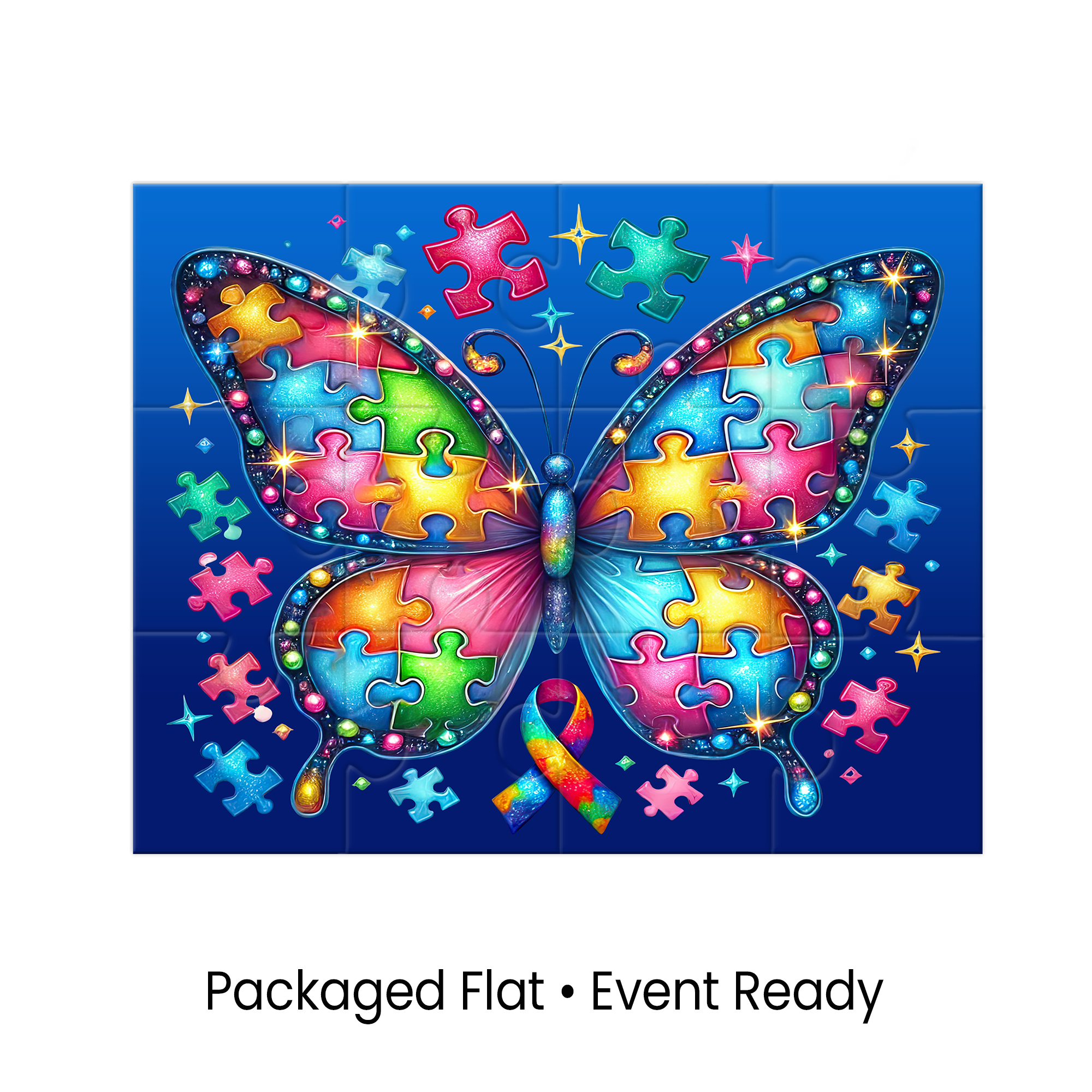 Autism Awareness Puzzle Favors | 12 Piece Kids Butterfly Design