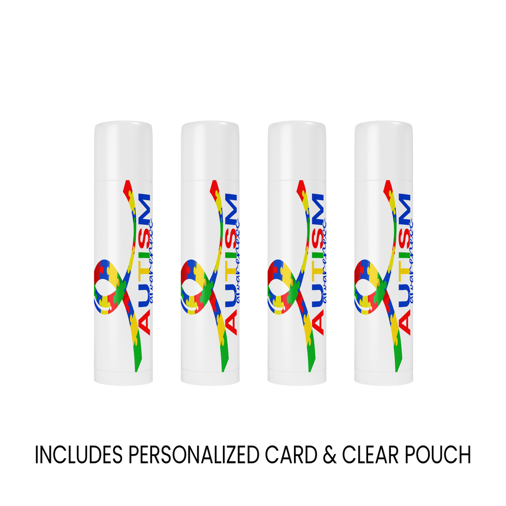 Autism Awareness Lip Balm Favors | Puzzle Theme Support Gifts
