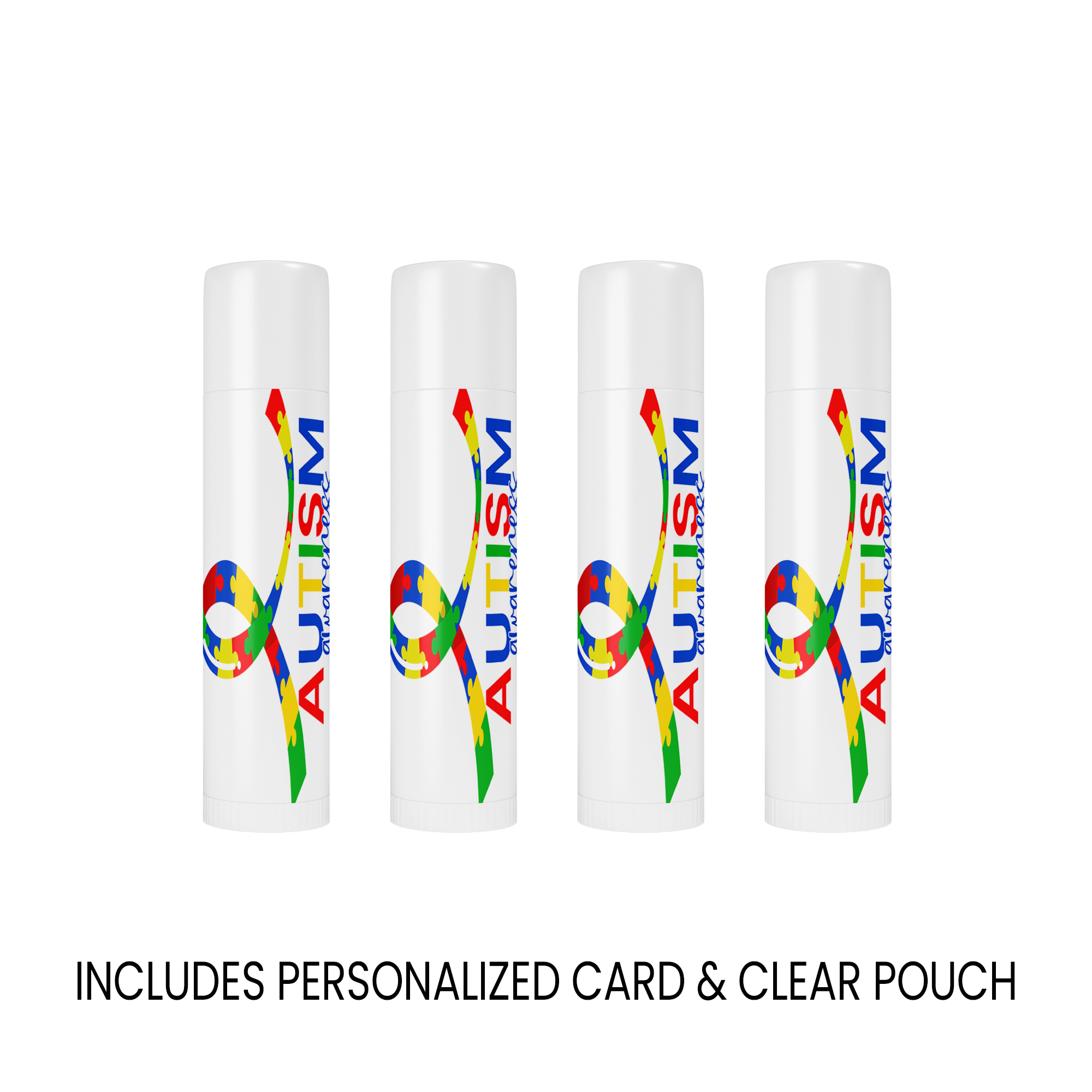 Autism Awareness Lip Balm Favors | Puzzle Theme Support Gifts