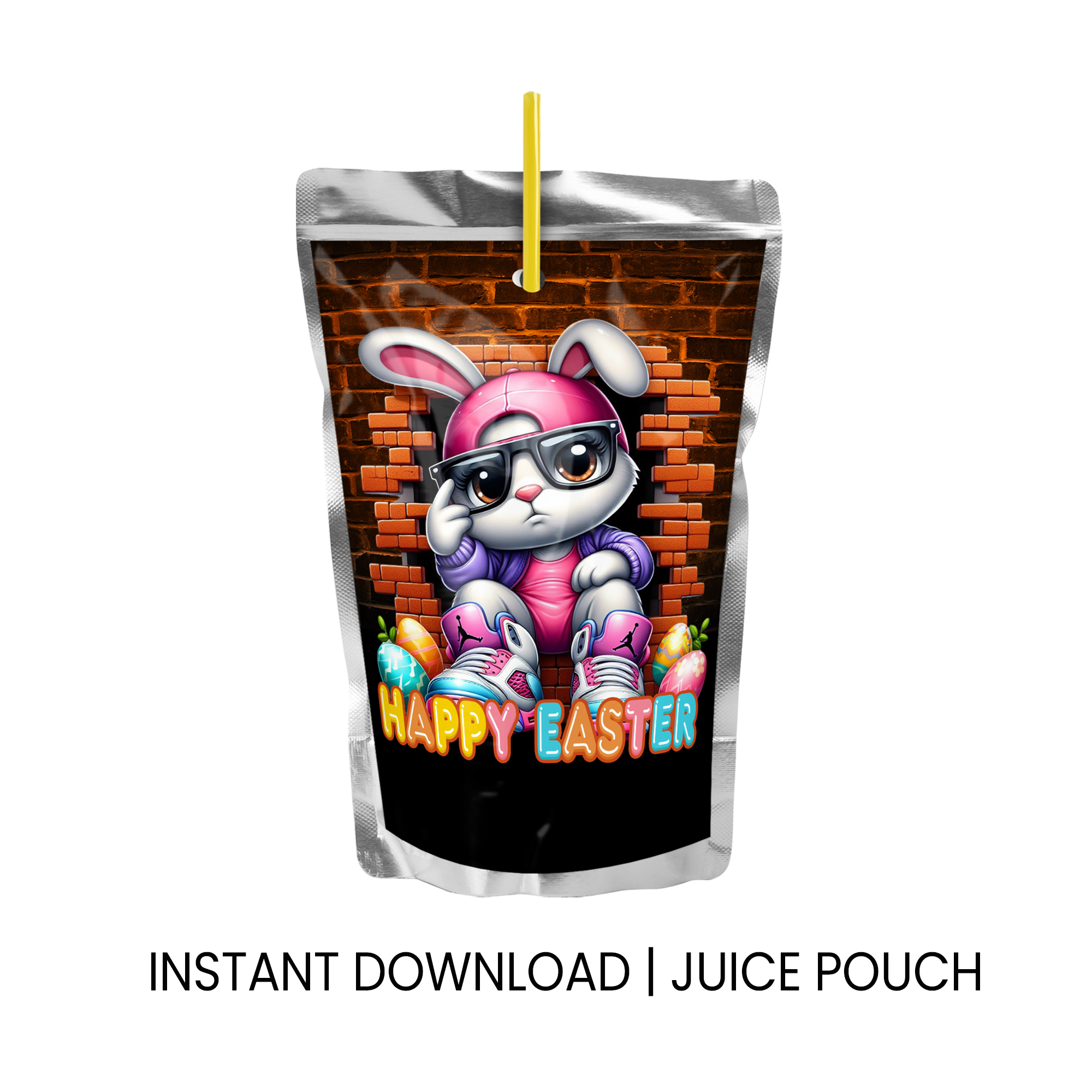 Easter Party Favor Labels | Chip Bag, Juice, Water Bottle | Instant Download