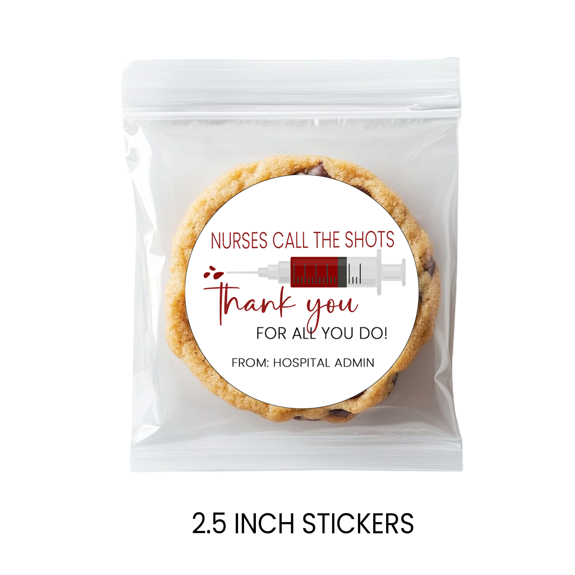 Nurse Appreciation Stickers | Thank You Healthcare Worker Favor Labels