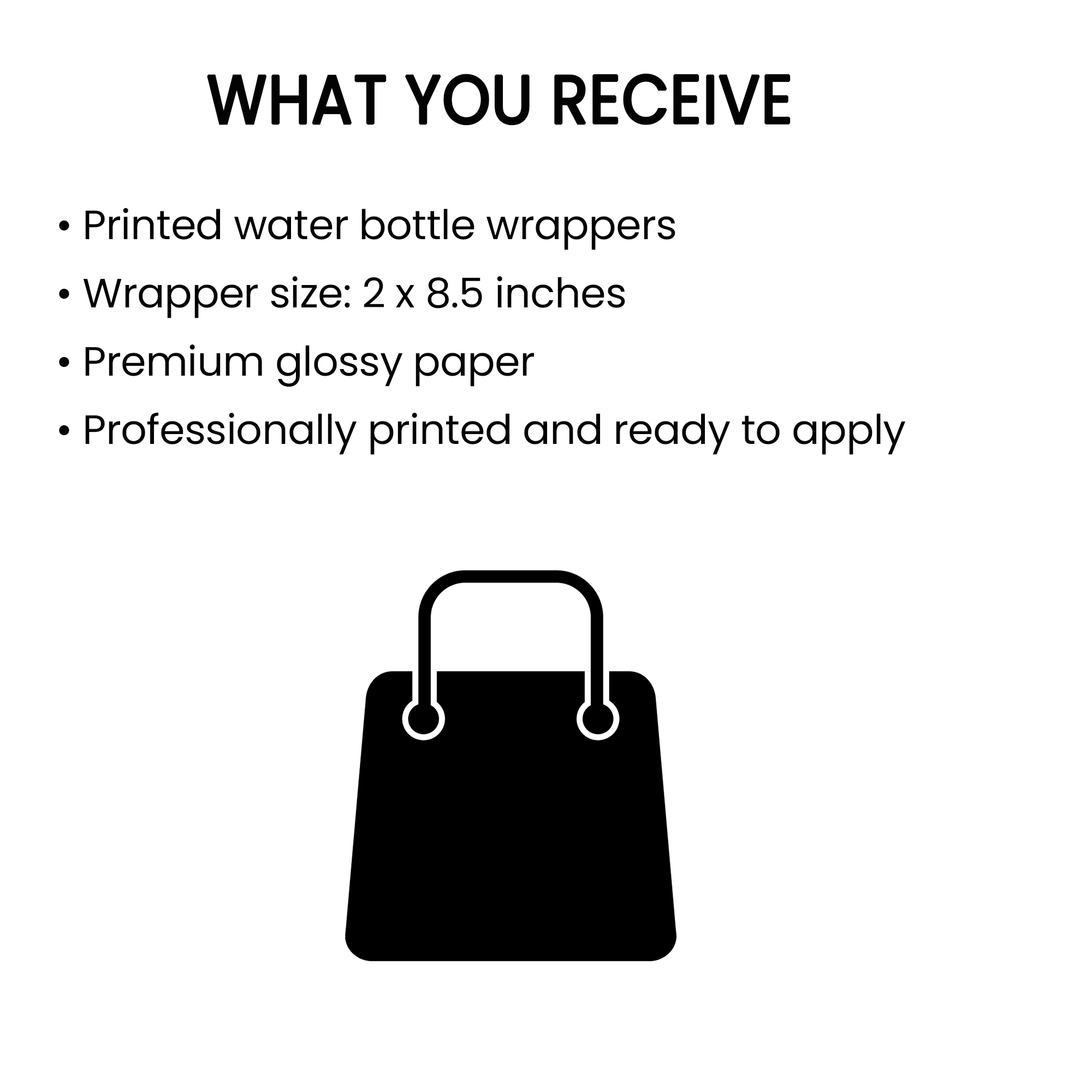Graduation Water Bottle Wrappers | Drink Labels | Class of 2026 Party Decor | Printed & Shipped