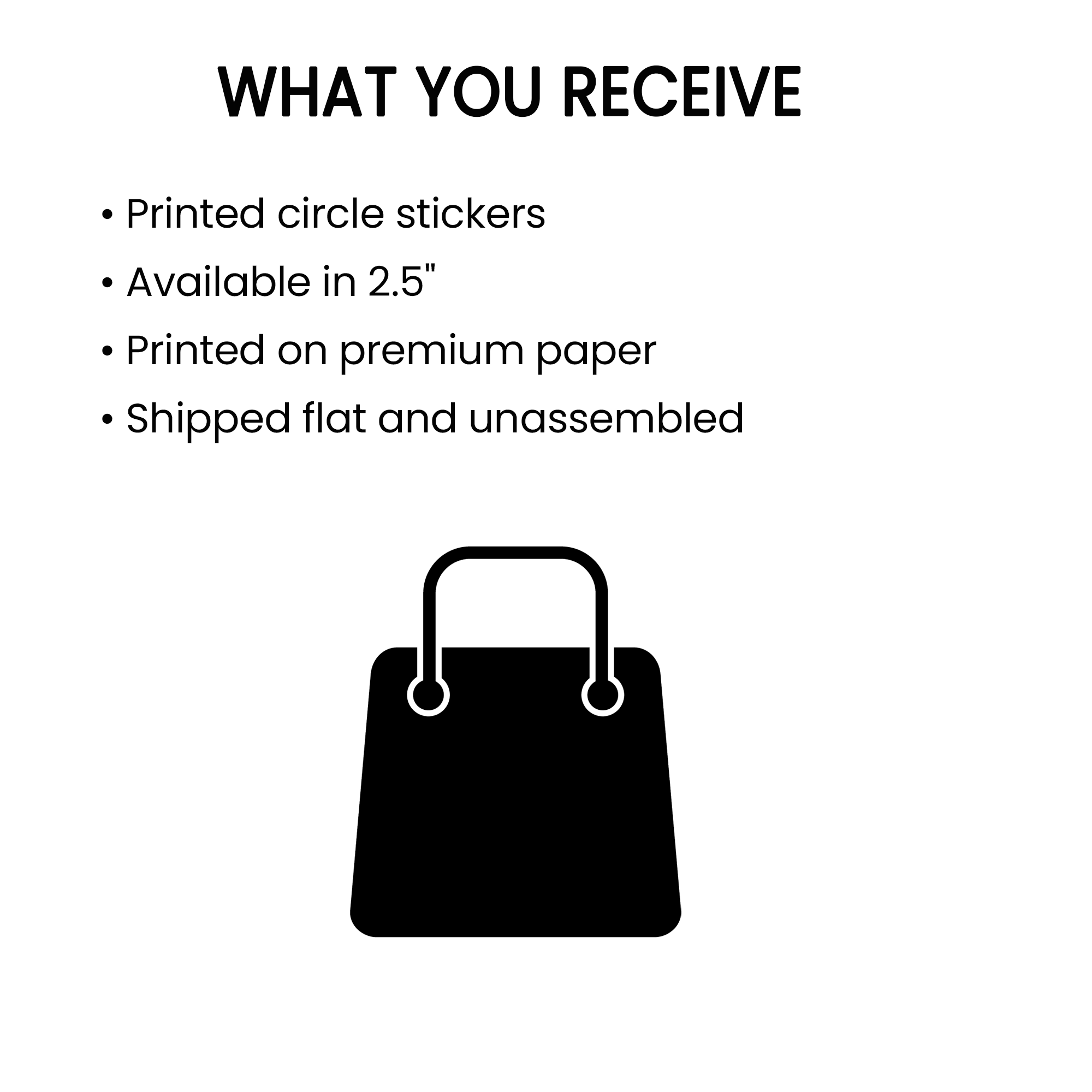 Birthday Party Favor Stickers | 2.5 Inch Round | Six Seven (6/7)