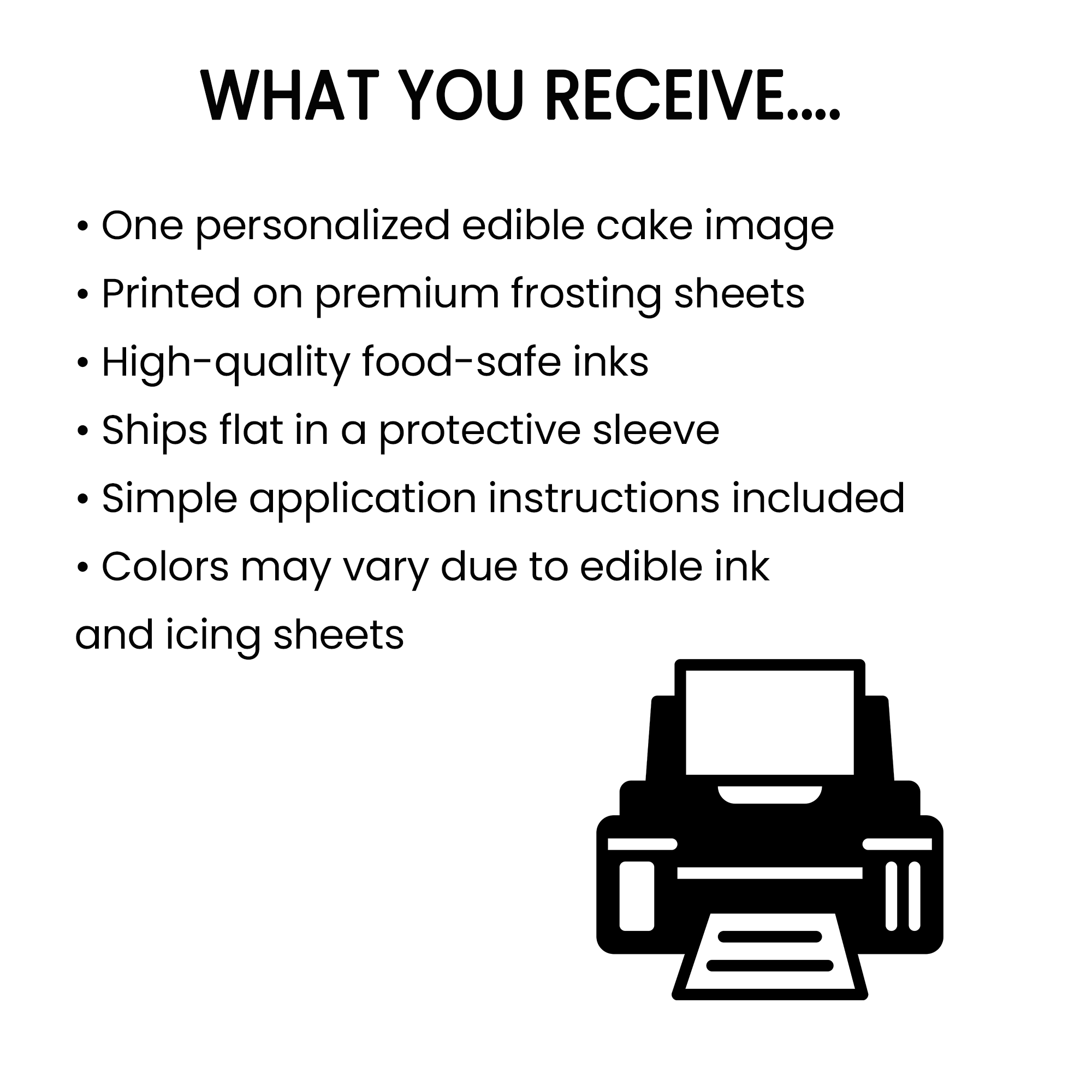 First Birthday | Edible Cake Image With Photo | Personalized 1st Birthday Party | Digital + Print & Ship Option