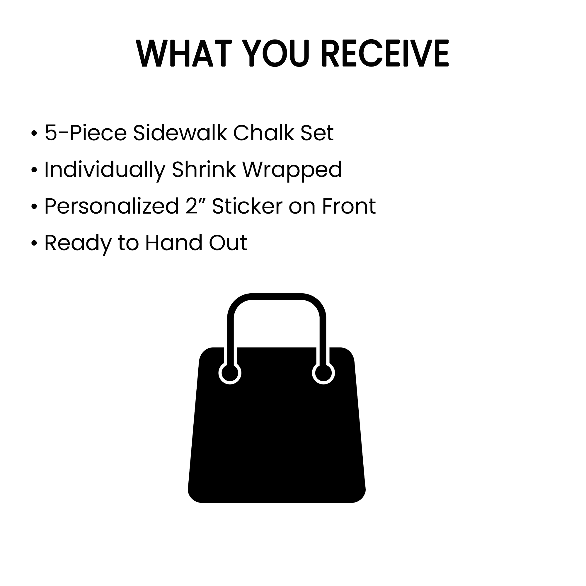 Autism Awareness Sidewalk Chalk Party Favors | Sensory Birthday Activity, Classroom Gift