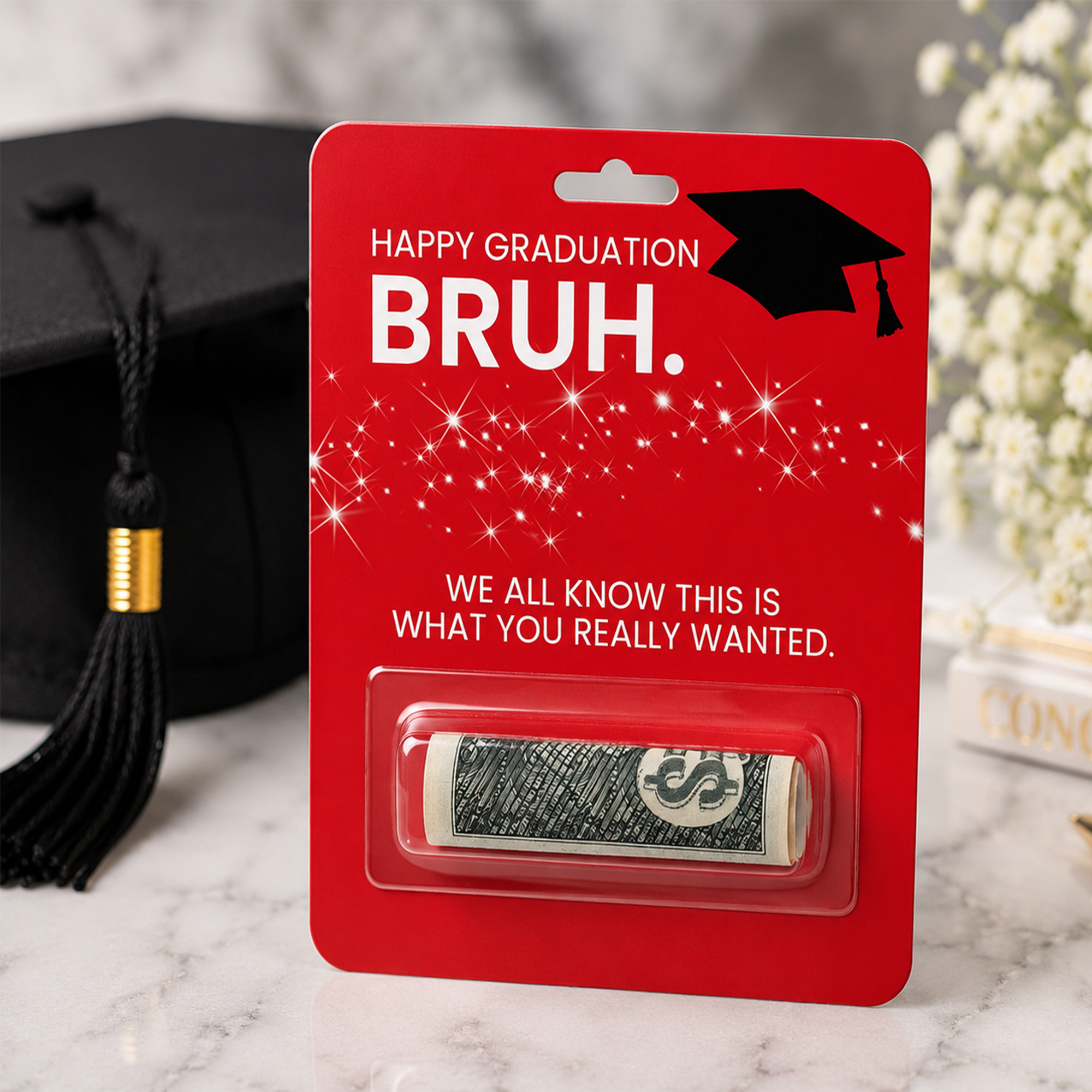 Graduation Money Card With Adhesive Pouch | Gift-Ready Cash Holder