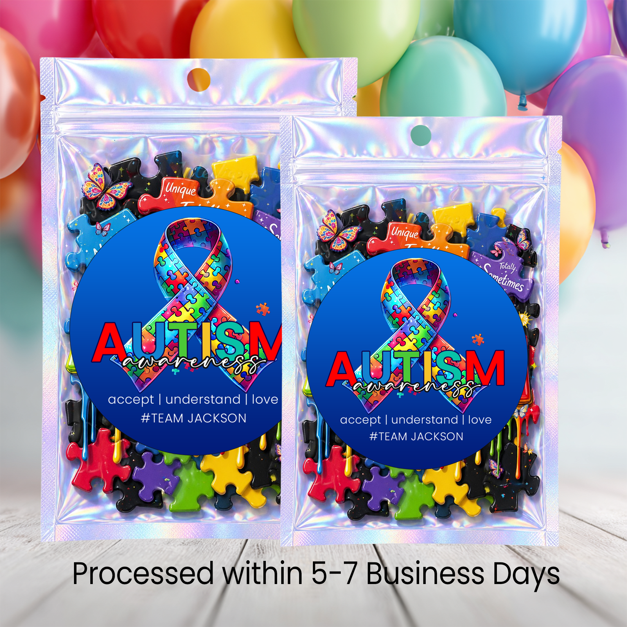 Autism Awareness Puzzle Favors | 12 Piece Kids Inclusion Activity
