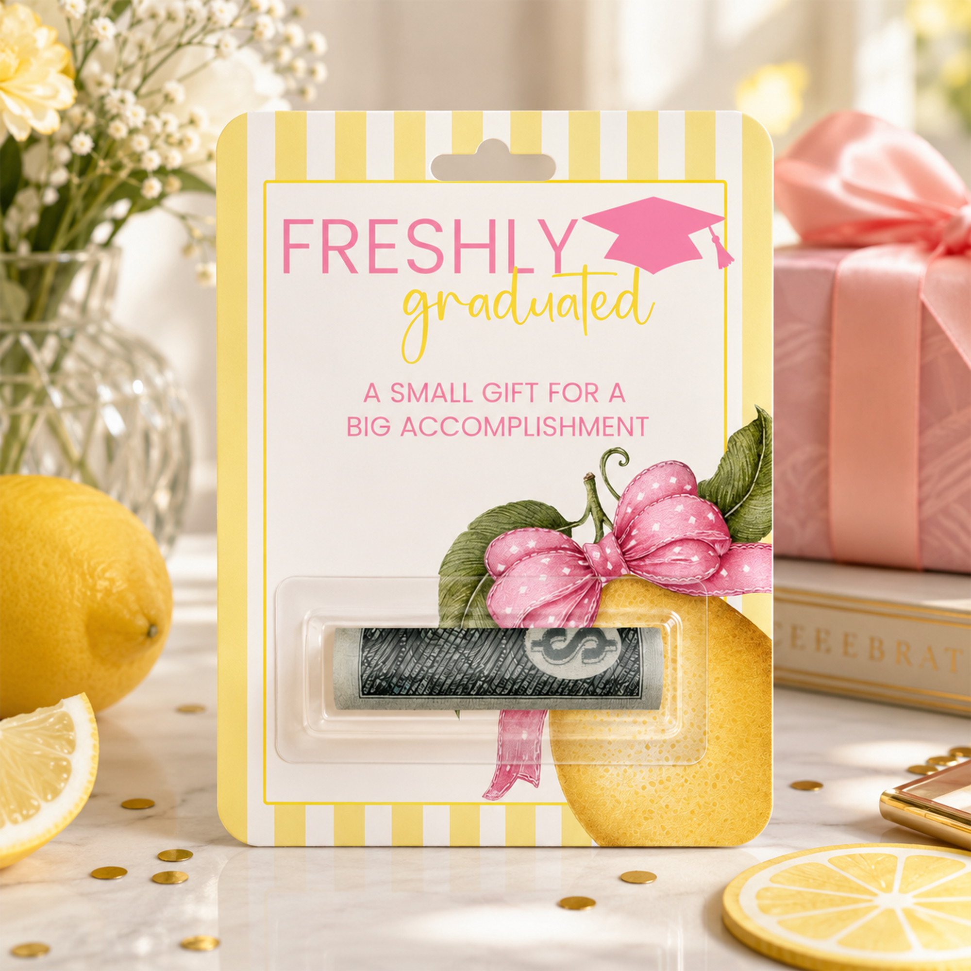 Graduation Money Card | Cash Gift Holder for Graduates | Printed Card