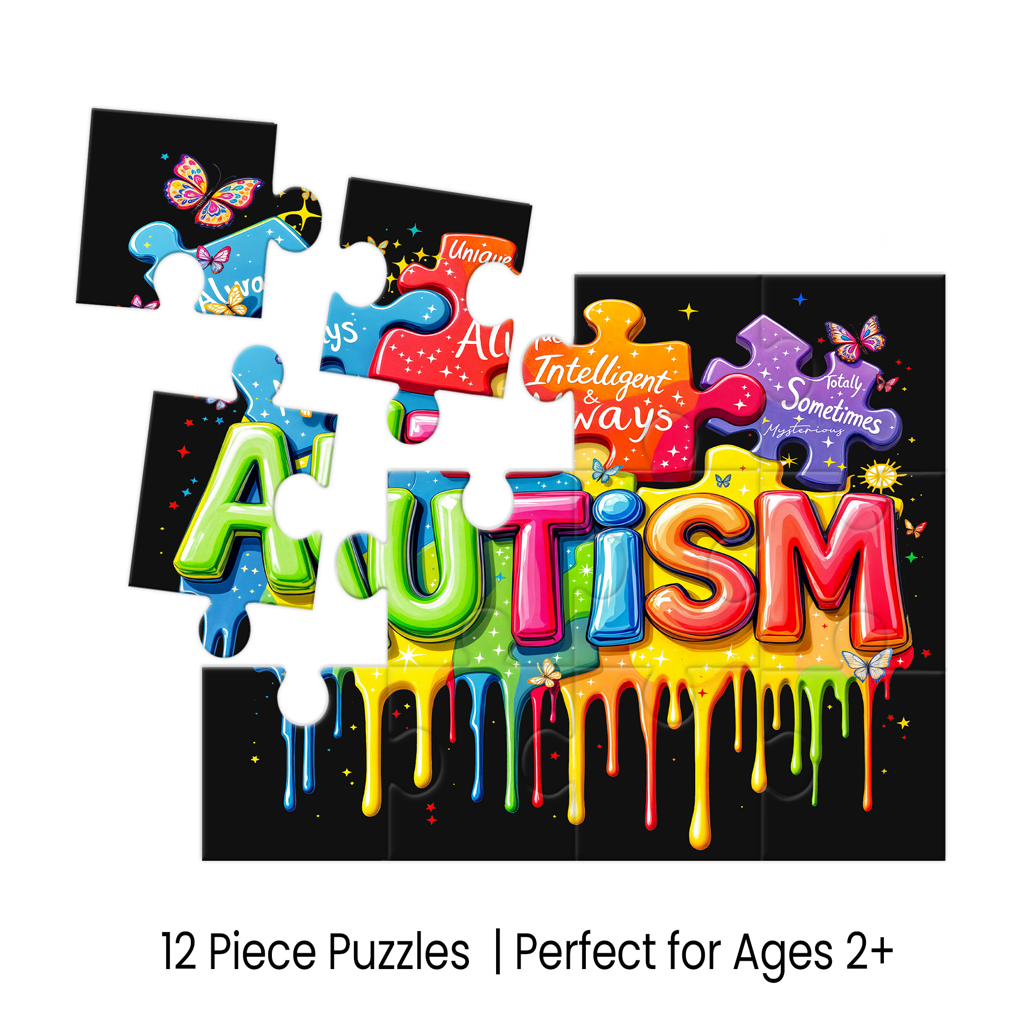 Autism Awareness Puzzle Favors | 12 Piece Kids Inclusion Activity