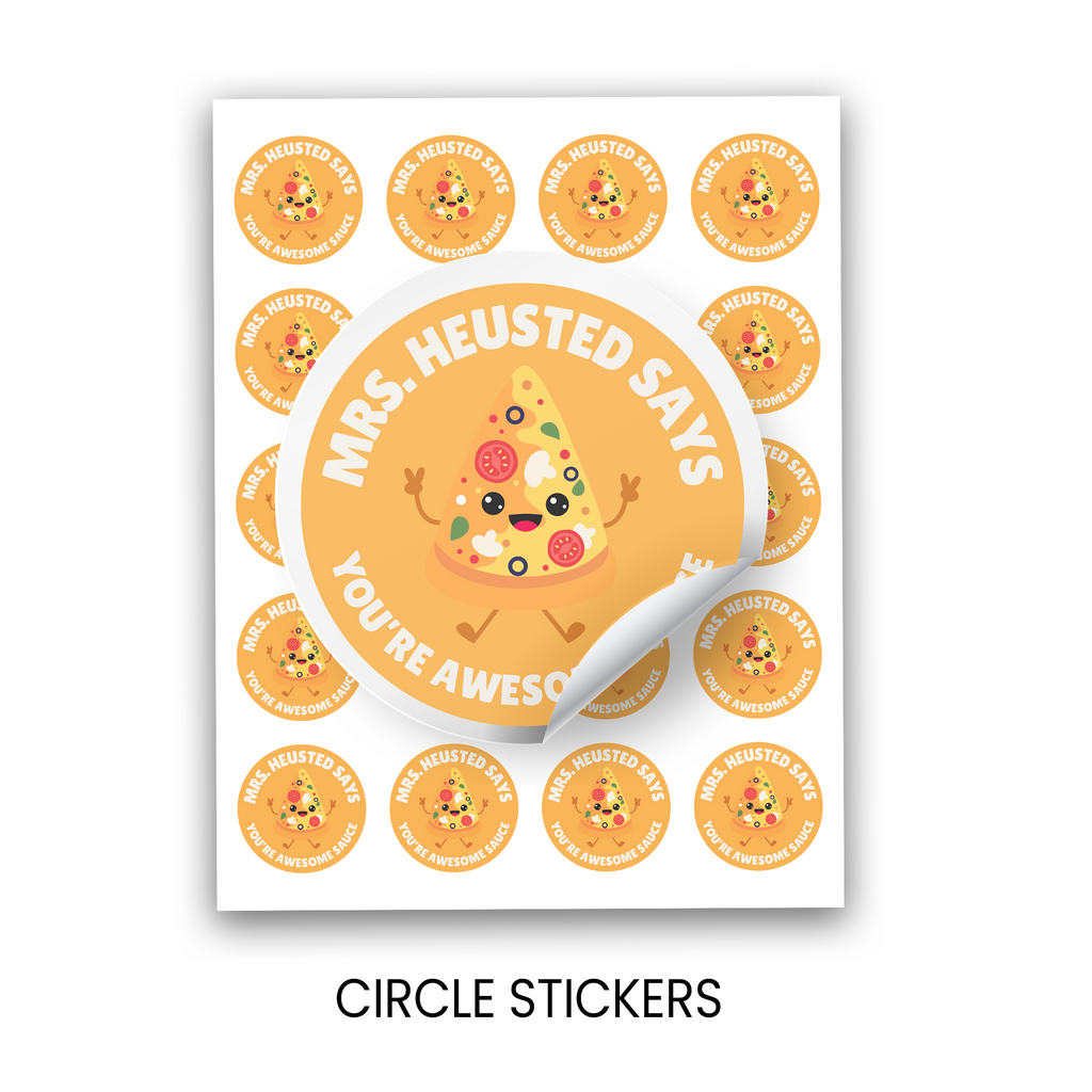 Awesome Sauce Teacher Stickers | 1.5” Teacher Appreciation Stickers | Classroom Reward Stickers | Printed Stickers