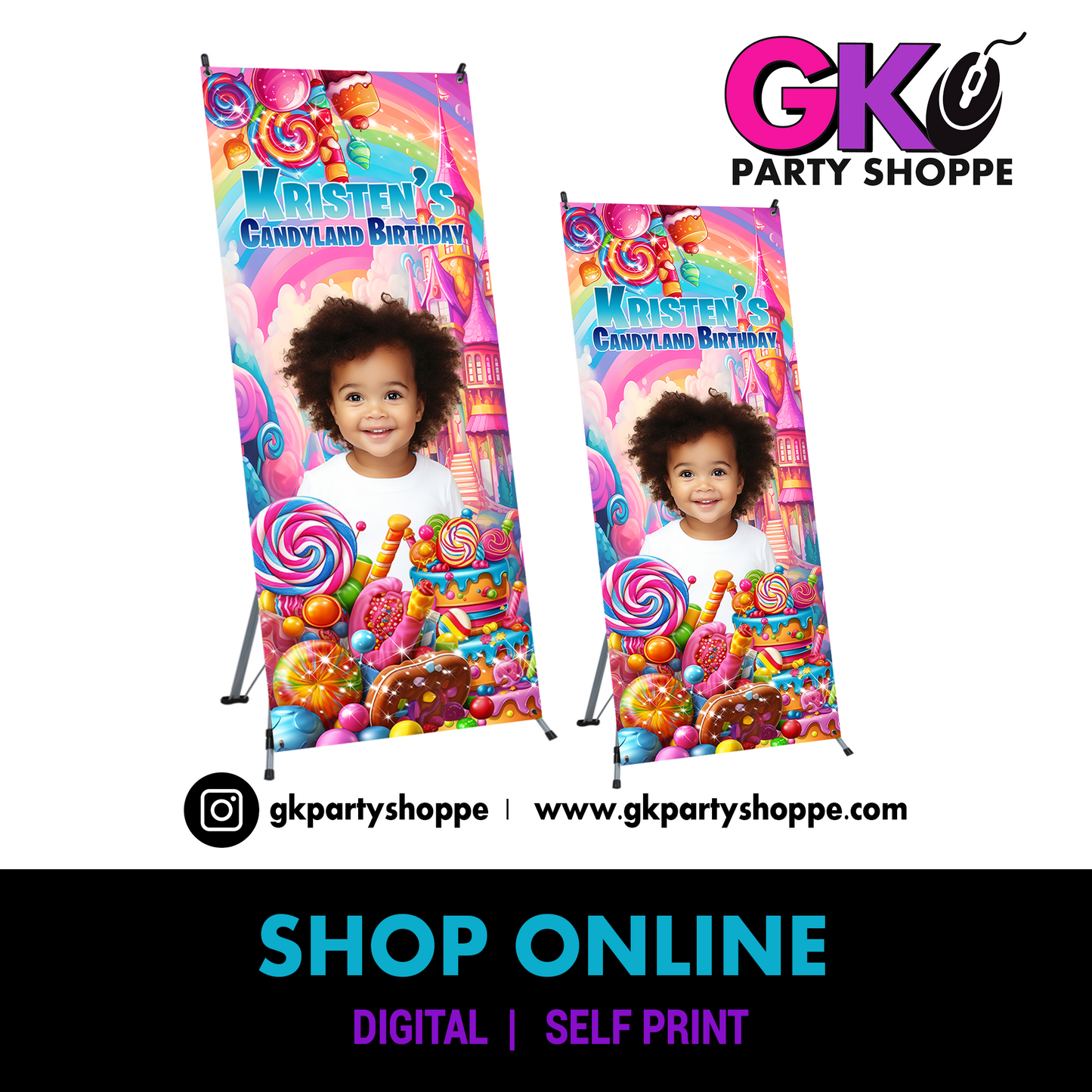 X-BANNER | CANDYLAND | DIGITAL FILE ONLY