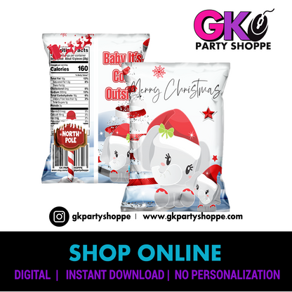 CHIP BAG | CHRISTMAS | DIGITAL INSTANT DOWNLOAD