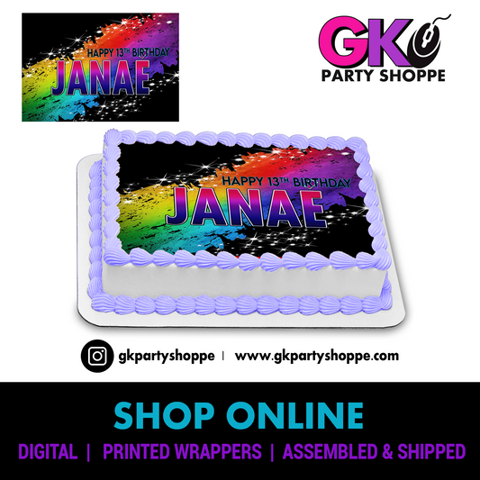 EDIBLE CAKE FROSTING SHEET | COLOR PARTY