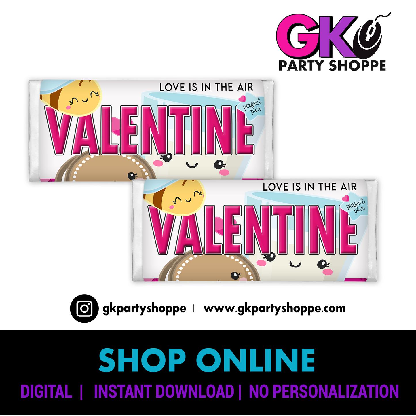 CHOCOLATE CANDY BAR | VALENTINE'S DAY | INSTANT DOWNLOAD