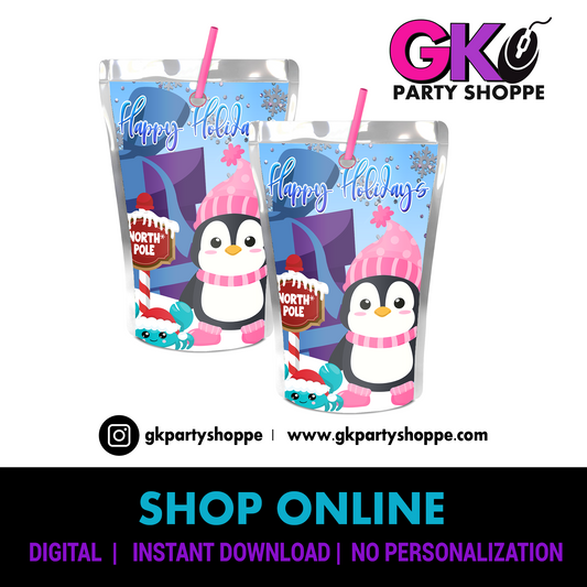 JUICE POUCH | WINTER FUN | DIGITAL INSTANT DOWNLOAD