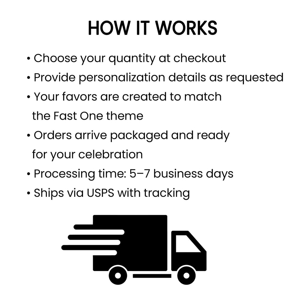 Race Car Play Dough Party Favor | 1st Birthday Physical Favor | Fast One