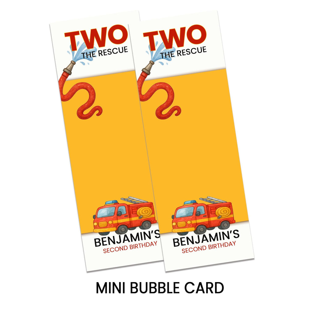 Firefighter Mini Bubble Party Favors | 2 The Rescue Birthday