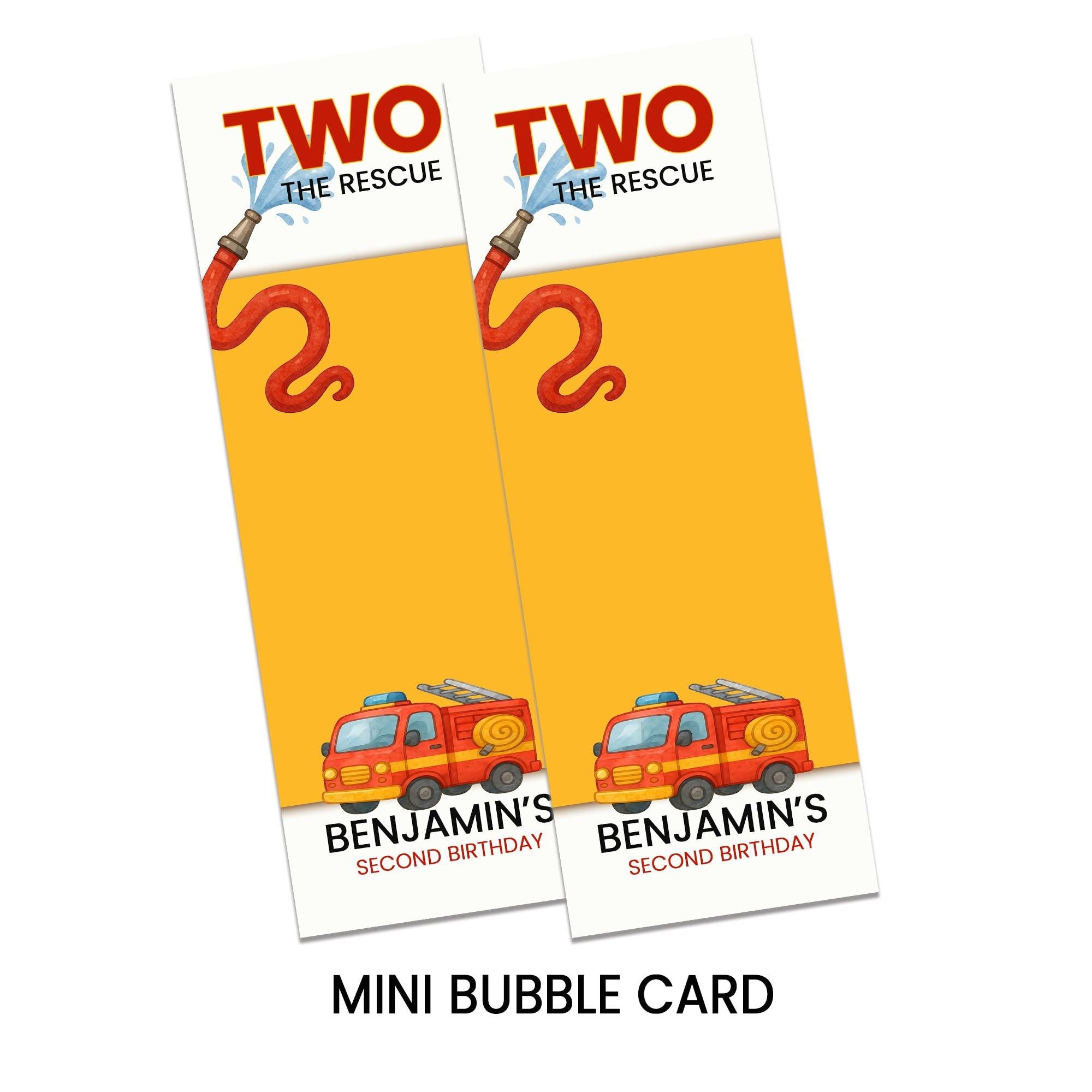 Firefighter Mini Bubble Party Favors | 2 The Rescue Birthday