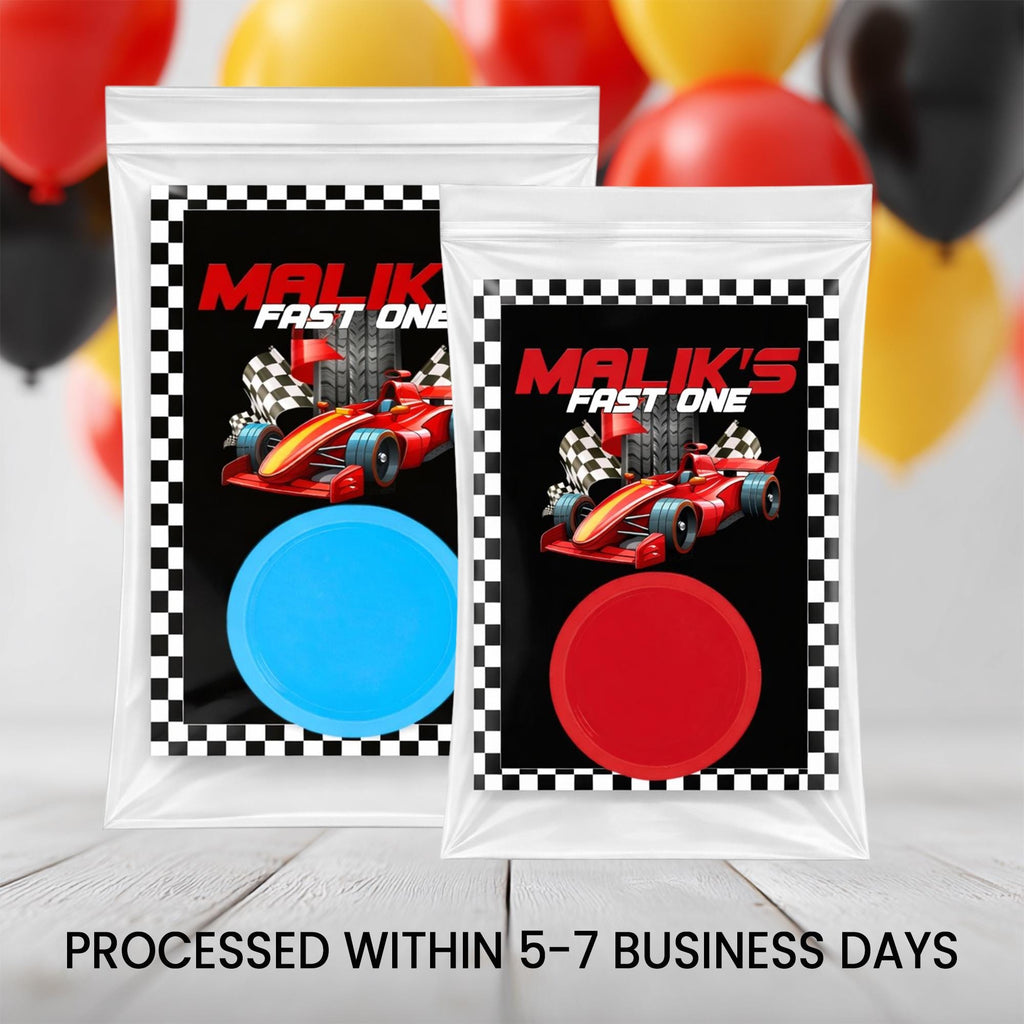 Race Car Play Dough Party Favor | 1st Birthday Physical Favor | Fast One