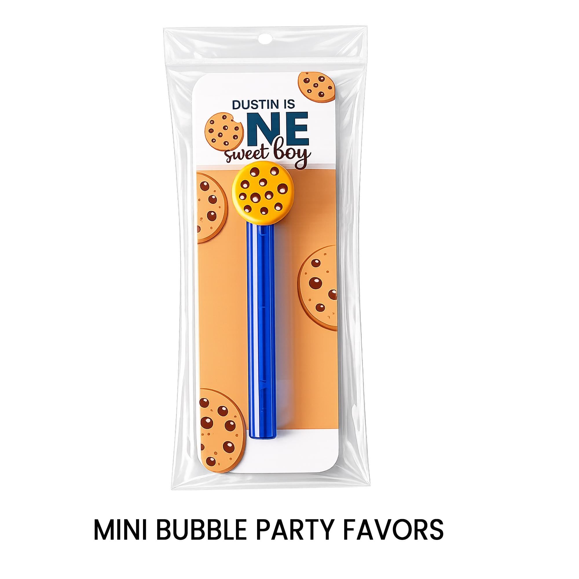 One Sweet Boy Mini Bubble Party Favors | First Birthday Bubble