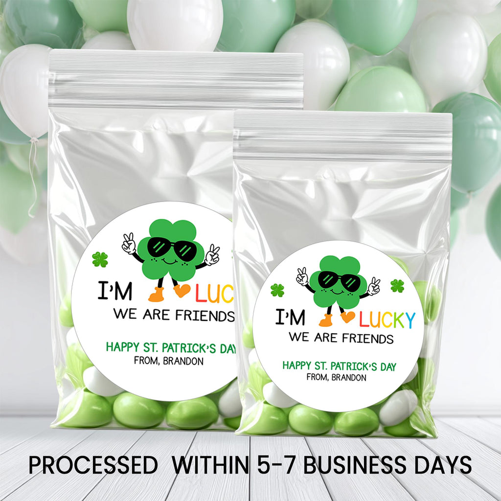 St. Patrick's Day Classroom Stickers | Lucky Student Gift, 2.5 Inch