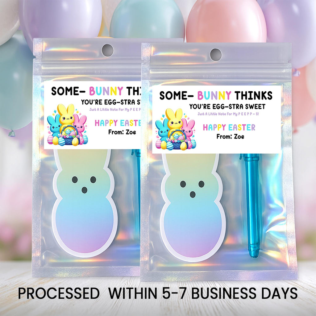 Easter Notepad & Pen Party Favors | Personalized Classroom Gift