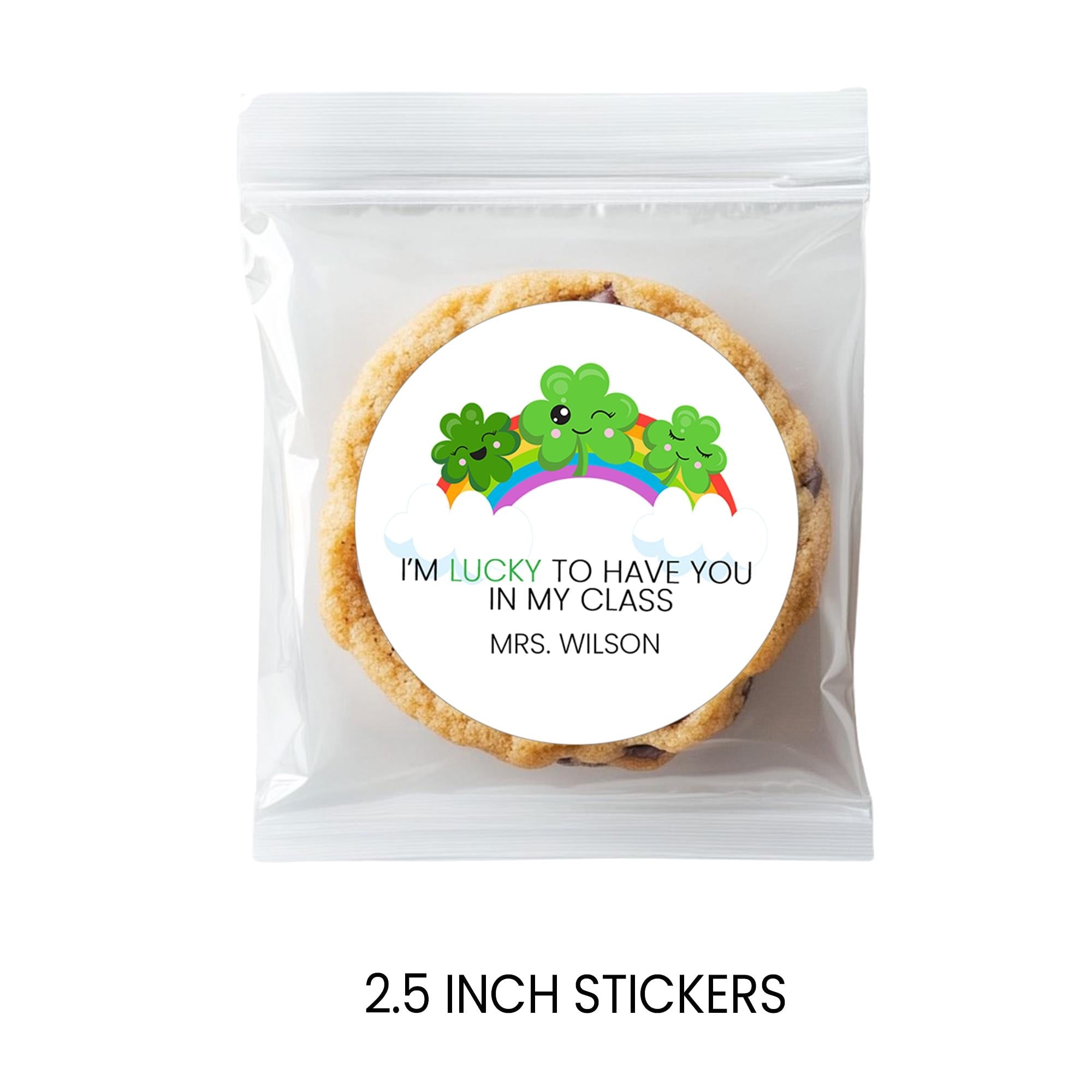 St. Patrick's Day Classroom Stickers | Teacher Treat Labels, 2.5 Inch