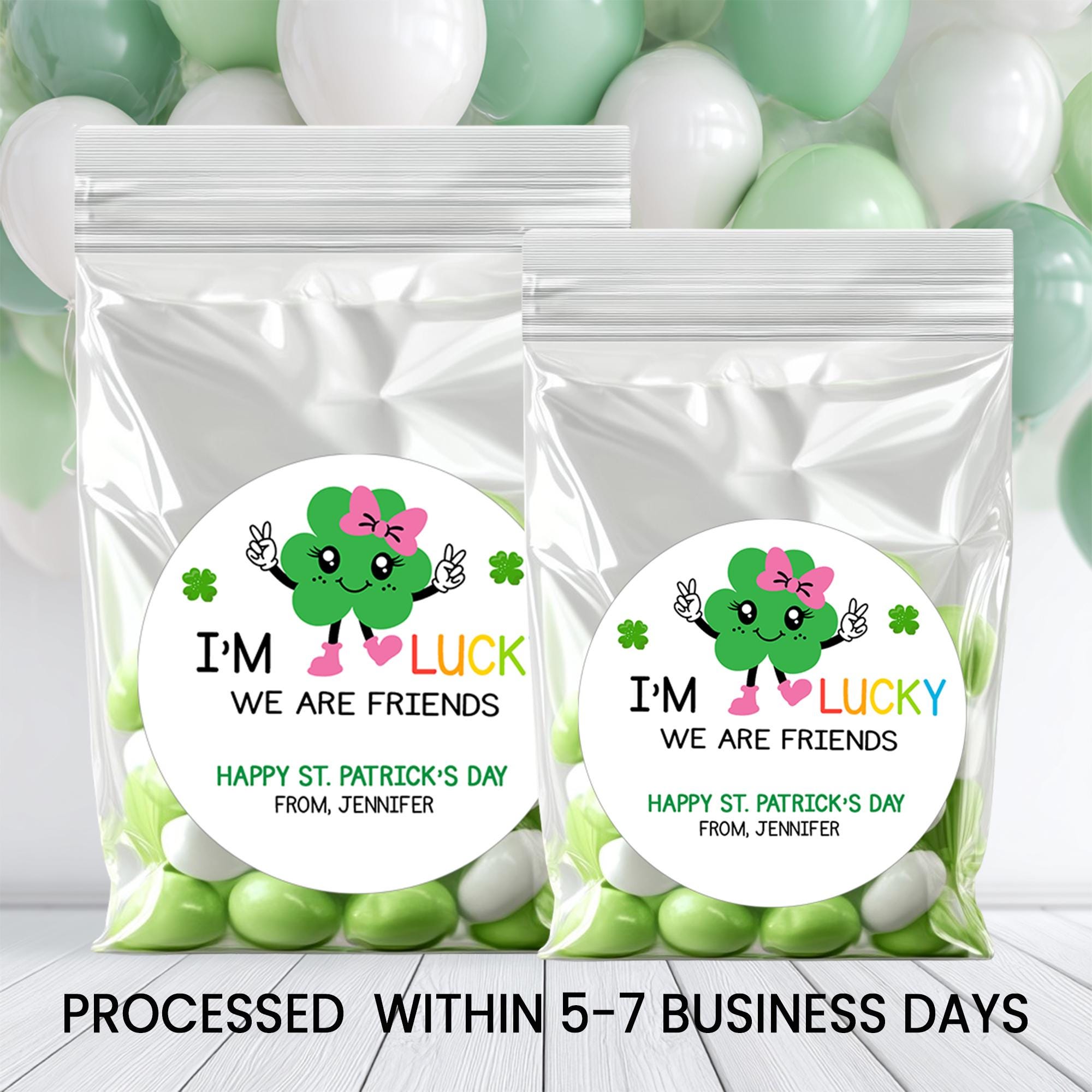 St. Patrick's Day Classroom Stickers | Lucky Student Gifts, 2.5 Inch