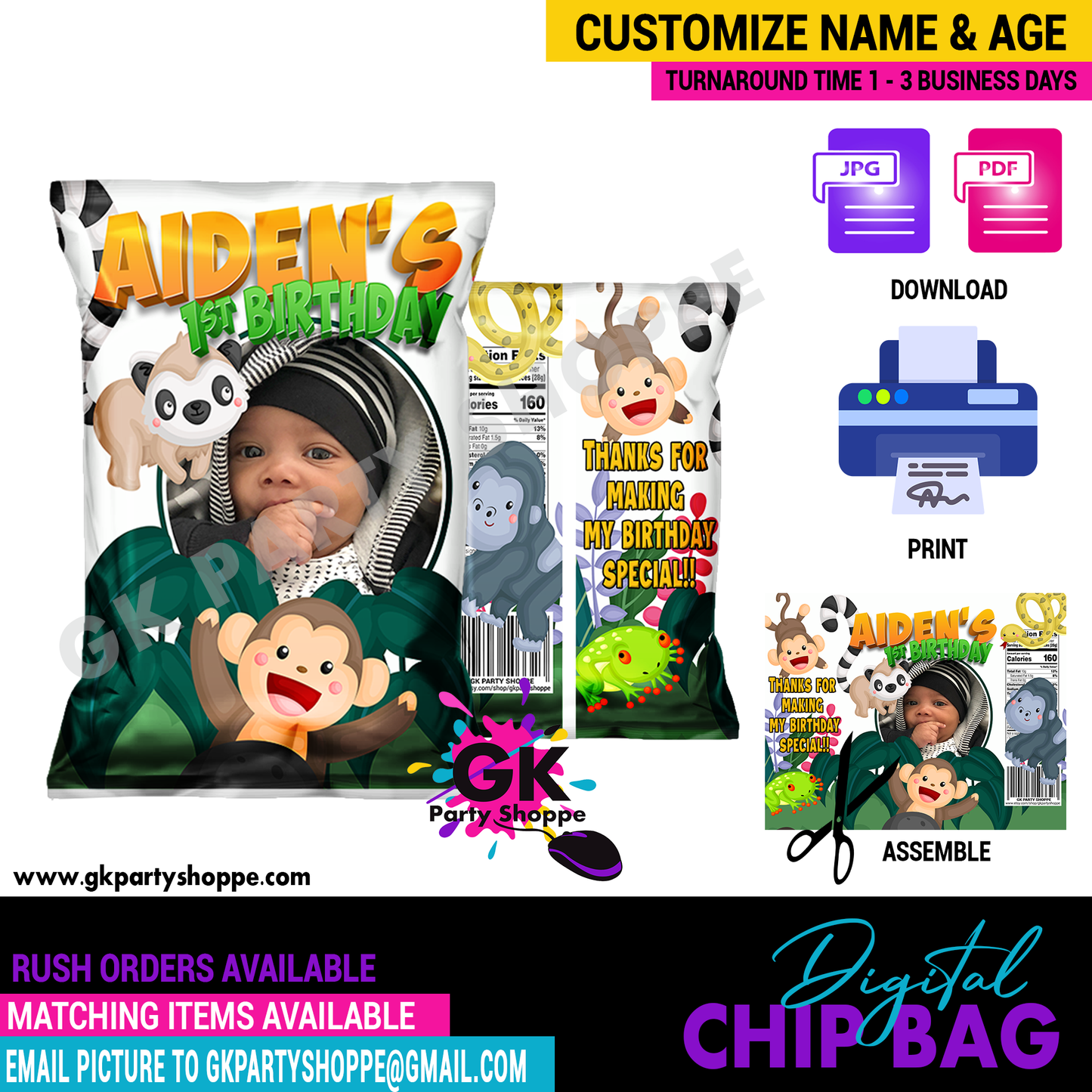 CHIP BAG | JUNGLE FUN